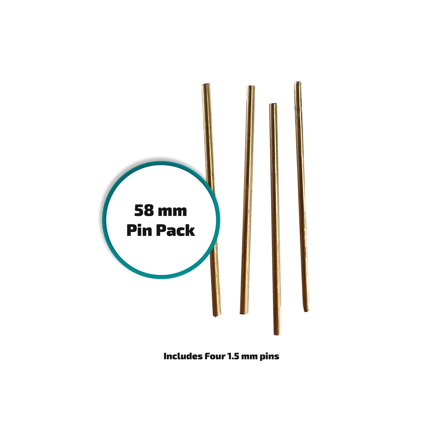 Replacement Brass Pins - 58mm Pack