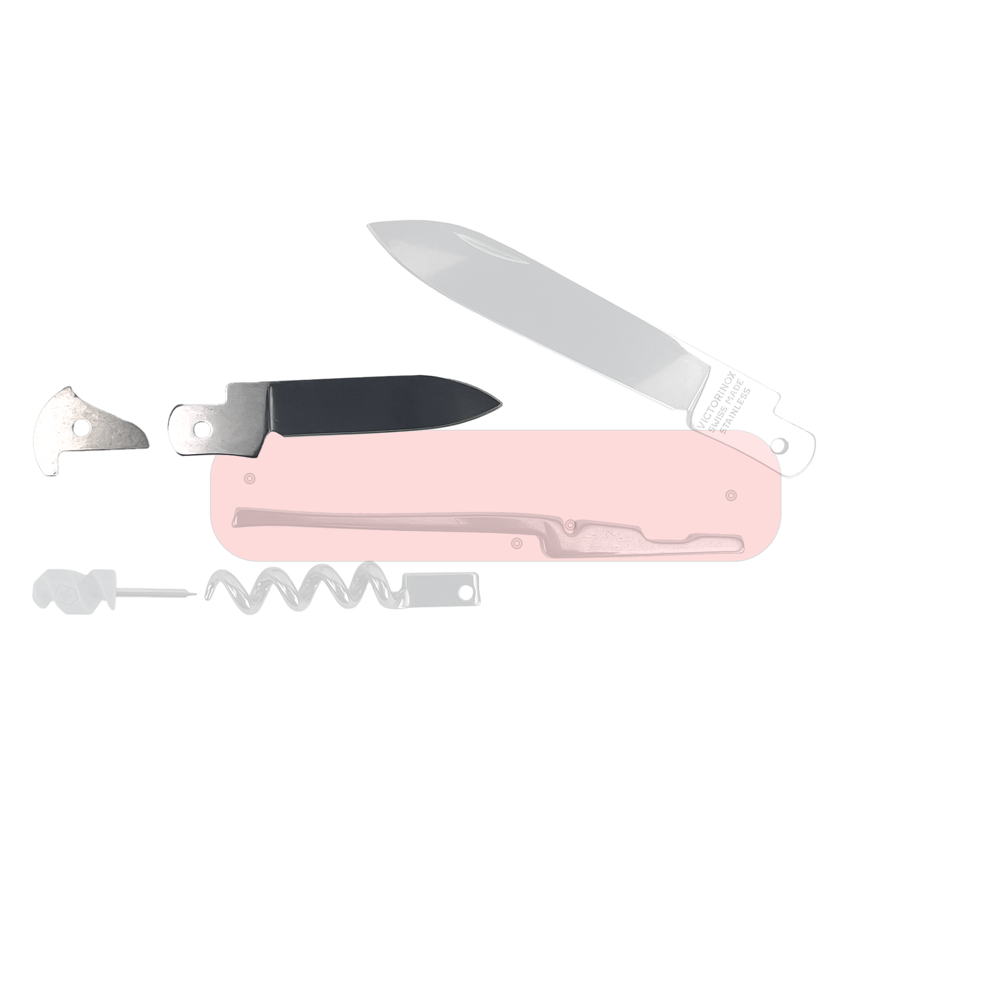 91mm Victorinox Swiss Army Knife Replacement Parts: Small Plain Edge Blade