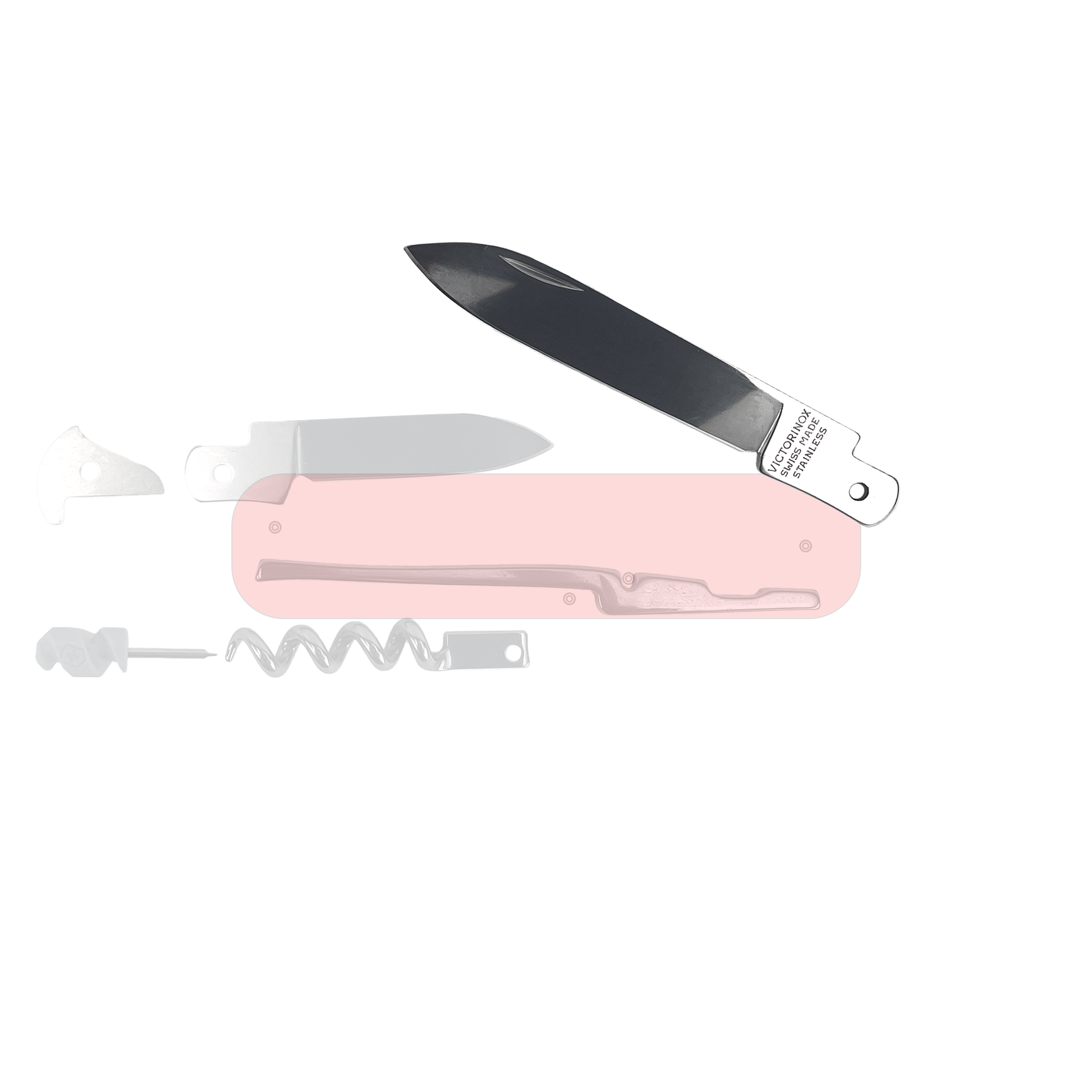 91mm Victorinox Swiss Army Knife Replacement Parts: Plain Edge Blade