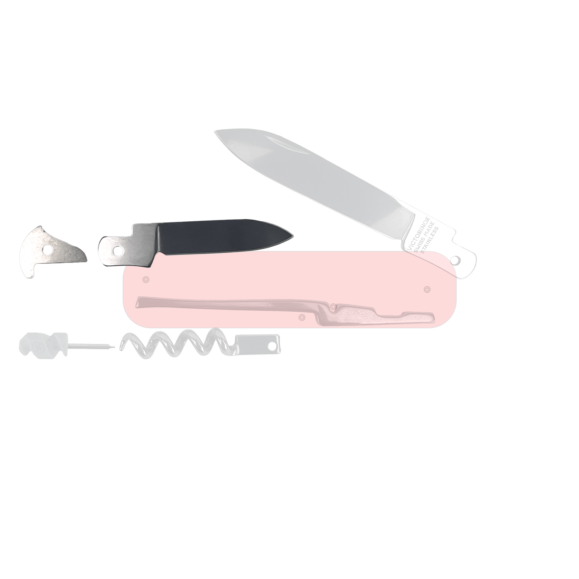 91mm Victorinox Swiss Army Knife Replacement Parts: Small Plain Edge Blade